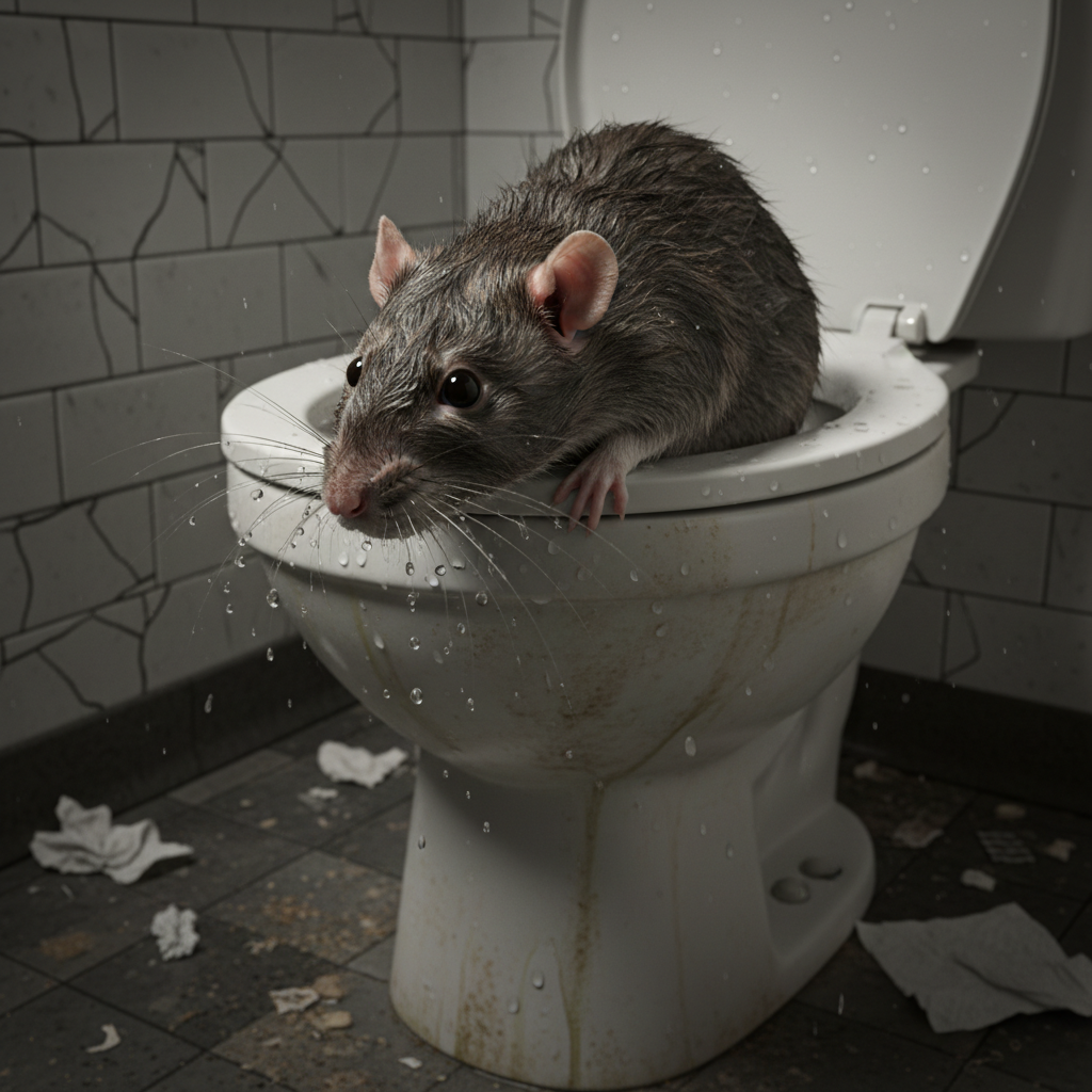 czy szczur moze wyjsc z kibla