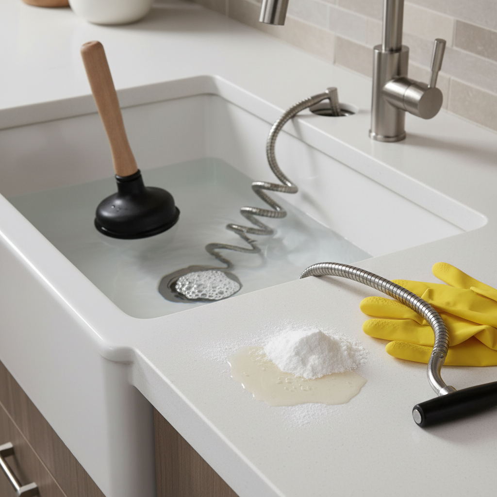 jak odetkac zatkany zlew