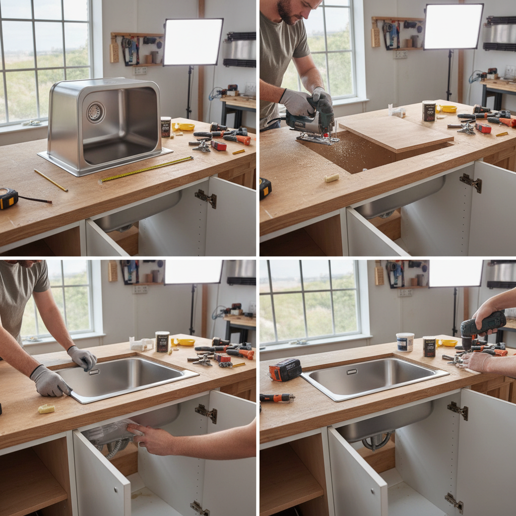 jak zamontowac zlew na szafke