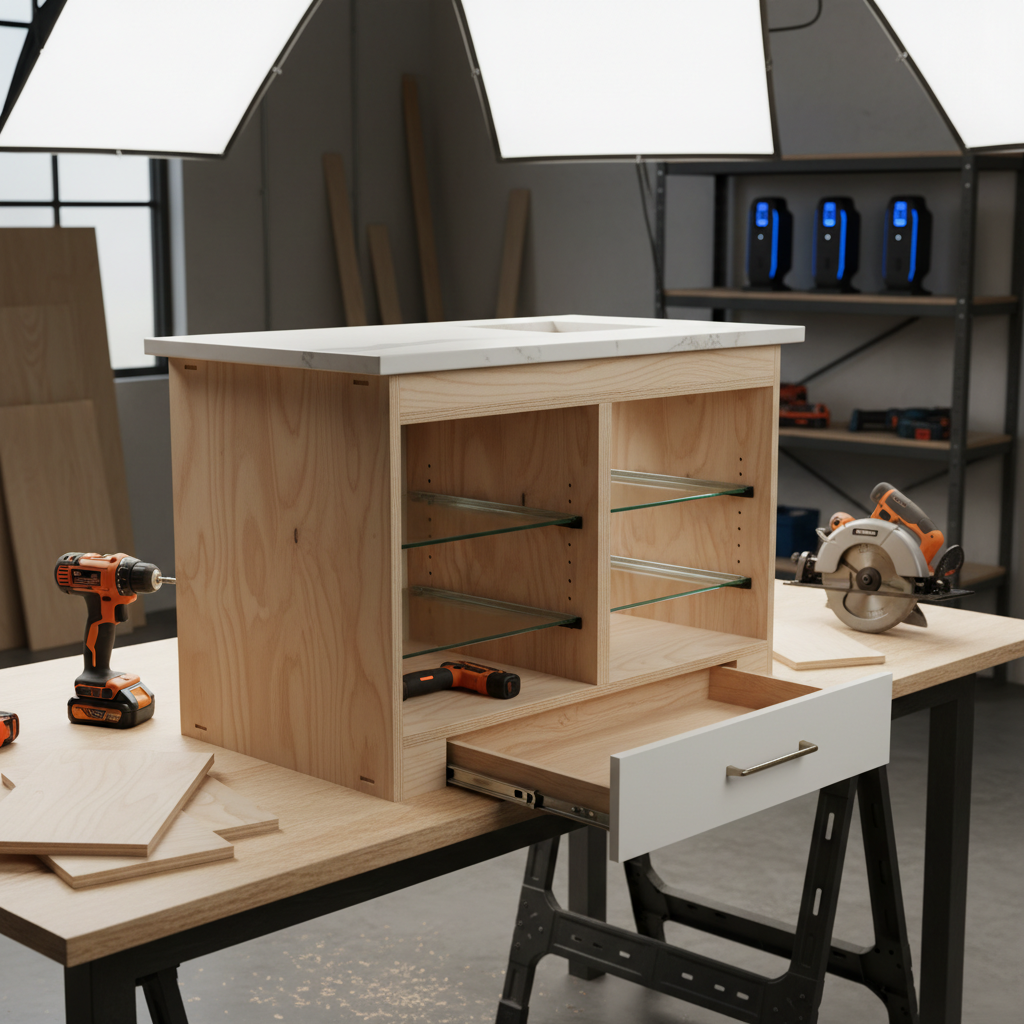 jak zrobić szafkę pod umywalkę