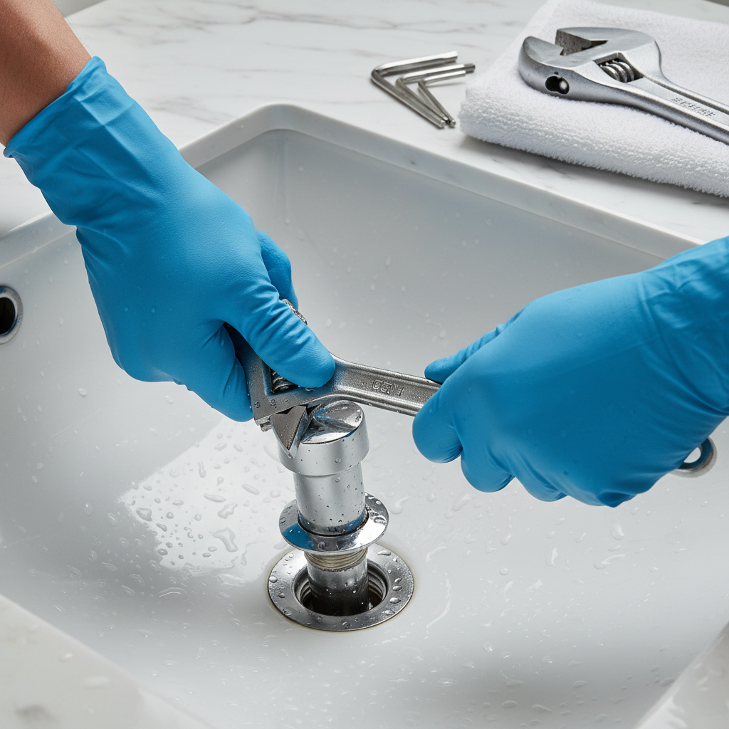 Odkrecic korek od umywalki