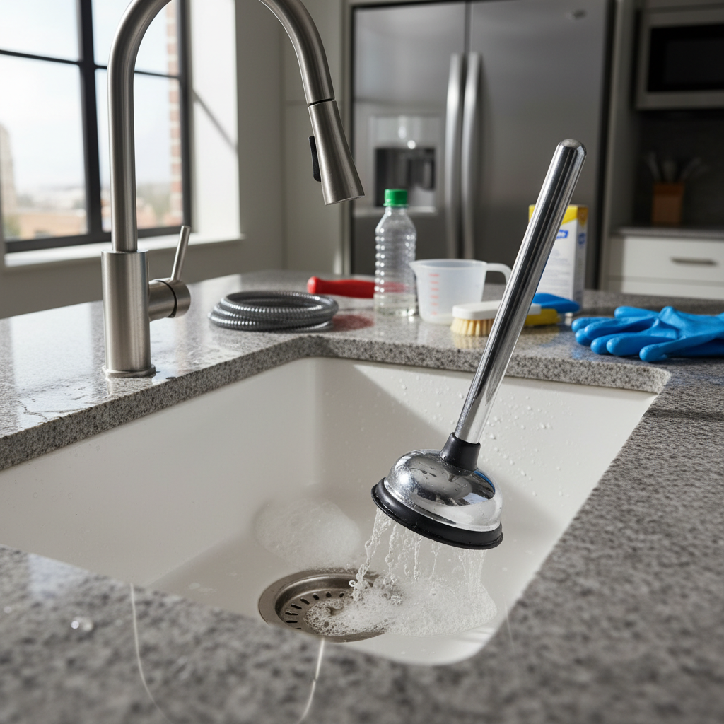 Udrożnić rurę od zlewu