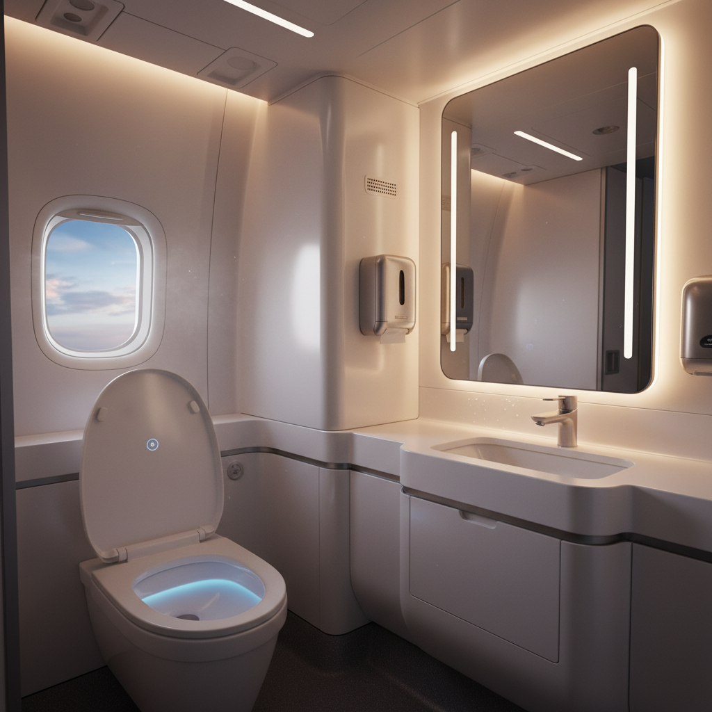 gdzie jest toaleta w samolocie
