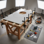 szablon do wycięcia otworu w blacie kuchennym