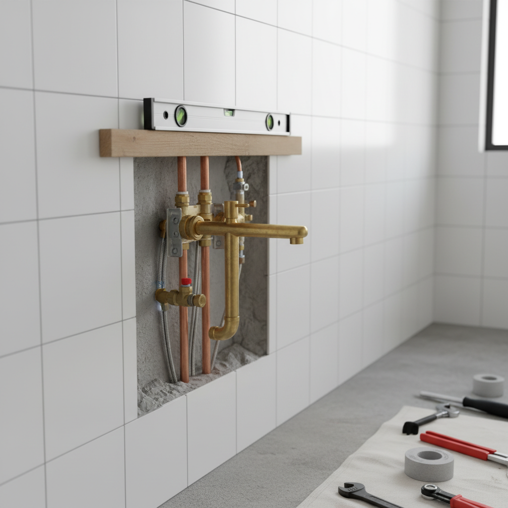 na jakiej wysokości bateria podtynkowa umywalkowa